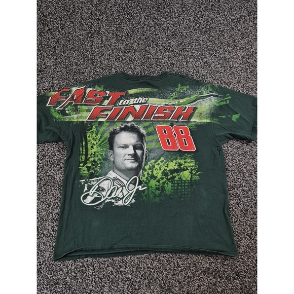 Dale Earnhardt Jr Lot of 2 Mountain Dew Amp All Over Print 2XL T Shirt - Picture 6 of 12